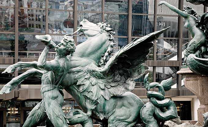 Mendebrunnen in Leipzig